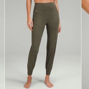 Lululemon Align High Rise Jogger Full Length in Dark Olive